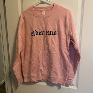 In Stitches Apparel Pink Elder Emo  Sweat Shirt